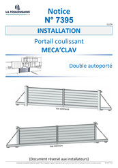 La Toulousaine 7395 Manuel D'installation