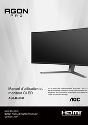 AOC AGON PRO AG346UCD Manuel D'utilisation