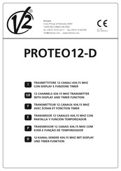 V2 PROTEO12-D Manuel D'utilisation