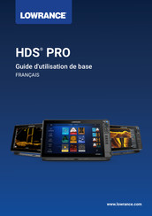 Lowrance HDS PRO Guide D'utilisation