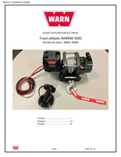 Warn 5000 Guide D'utilisation