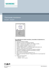 Siemens RDG260T Bulletin Technique