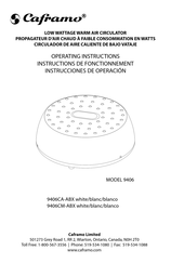 Caframo Stor-Dry 9406 Instructions De Fonctionnement