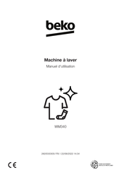 Beko WM340 Manuel D'utilisation