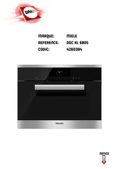 Miele DGC XL 6805 Mode D'emploi Et Instructions De Montage