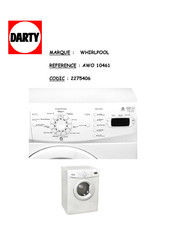 Whirlpool AWO 10461 Mode D'emploi