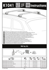 Yakima K1041 Instructions De Montage