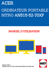 Acer NITRO 5 AN515-52 Manuel D'utilisation