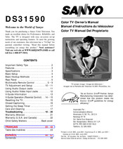 Sanyo DS31590 Manuel D'instructions