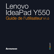 Lenovo IdeaPad Y550 Guide De L'utilisateur