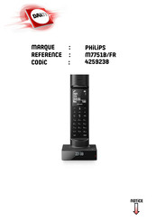 Philips Faro M7751B/FR Documentation D'utilisation Détaillée