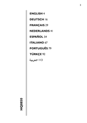 Philips HQ8850 Mode D'emploi
