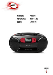 Philips AZ2345 Mode D'emploi