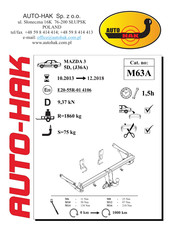 AUTO-HAK M63A Instructions De Montage