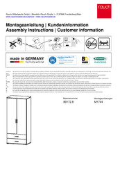 Rauch M1744 Instructions De Montage