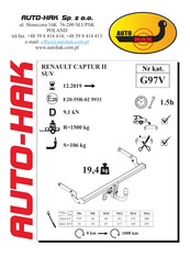 AUTO-HAK G97V Instructions De Montage