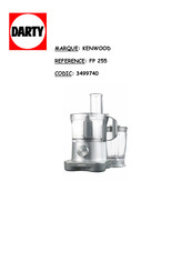 Kenwood FP 255 Mode D'emploi