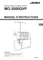 JUKI MO-2000QVP Manuel D'instructions