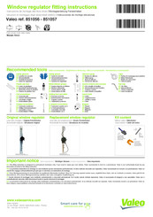 Valeo 851056 Instructions De Montage