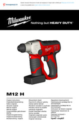 Milwaukee M12CH-402C Notice Originale