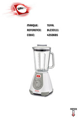 TEFAL BL233111 Mode D'emploi