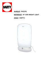 Philips Bright Light Energy HF3305 Mode D'emploi