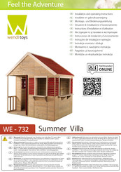 wendi toys Summer Villa Instructions D'installation Et D'utilisation