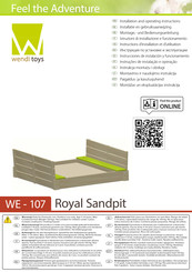 wendi toys WE-107 Instructions D'installation Et D'utilisation