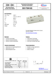 Infineon DD170N16S Informations Techniques