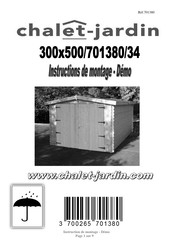 Chalet-Jardin 701380 Instructions De Montage