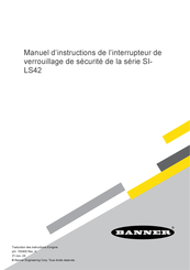 Banner SI-LS42 Série Manuel D'instructions