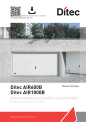 DITEC AIR1000B Manuel Technique