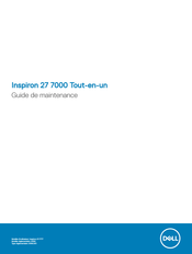 Dell Inspiron 27 7000 Série Guide De Maintenance