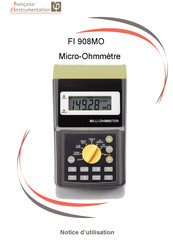 Francaise d'Instrumentation FI 908MO Notice D'utilisation