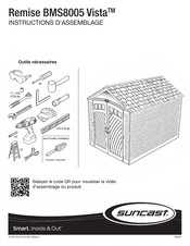 Suncast Remise BMS8005 Vista Instructions D'assemblage