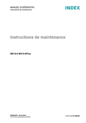 Index MS16-6Plus Instructions De Maintenance