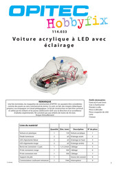 Opitec Hobbyfix 114.033 Mode D'emploi