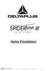 Deltaplus Life line SPIDERLine III Notice D'installation