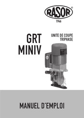 RASOR GRT MINIV Manuel D'emploi