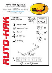 AUTO-HAK O99A Instructions De Montage