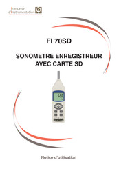 Francaise d'Instrumentation FI 70SD Notice D'utilisation