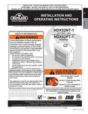 Napoleon HDX52NT-1 Instructions D'installation Et D'utilisation