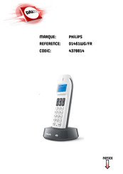 Philips D1461WG/FR Mode D'emploi