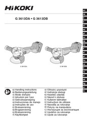 HIKOKI G 3613DB Mode D'emploi