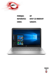 HP ENVY 13-AB004NF Manuel De L'utilisateur