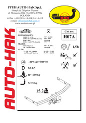 AUTO-HAK H07A Instructions De Montage