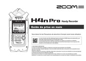 Zoom H4n Pro Guide De Prise En Main