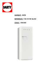 Smeg FAB 28 RB BLANC Mode D'emploi