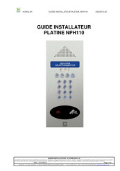 NORALSY NPH110 Guide Installateur