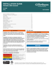 Water Furnace Versatec 300 Console Guide D'installation